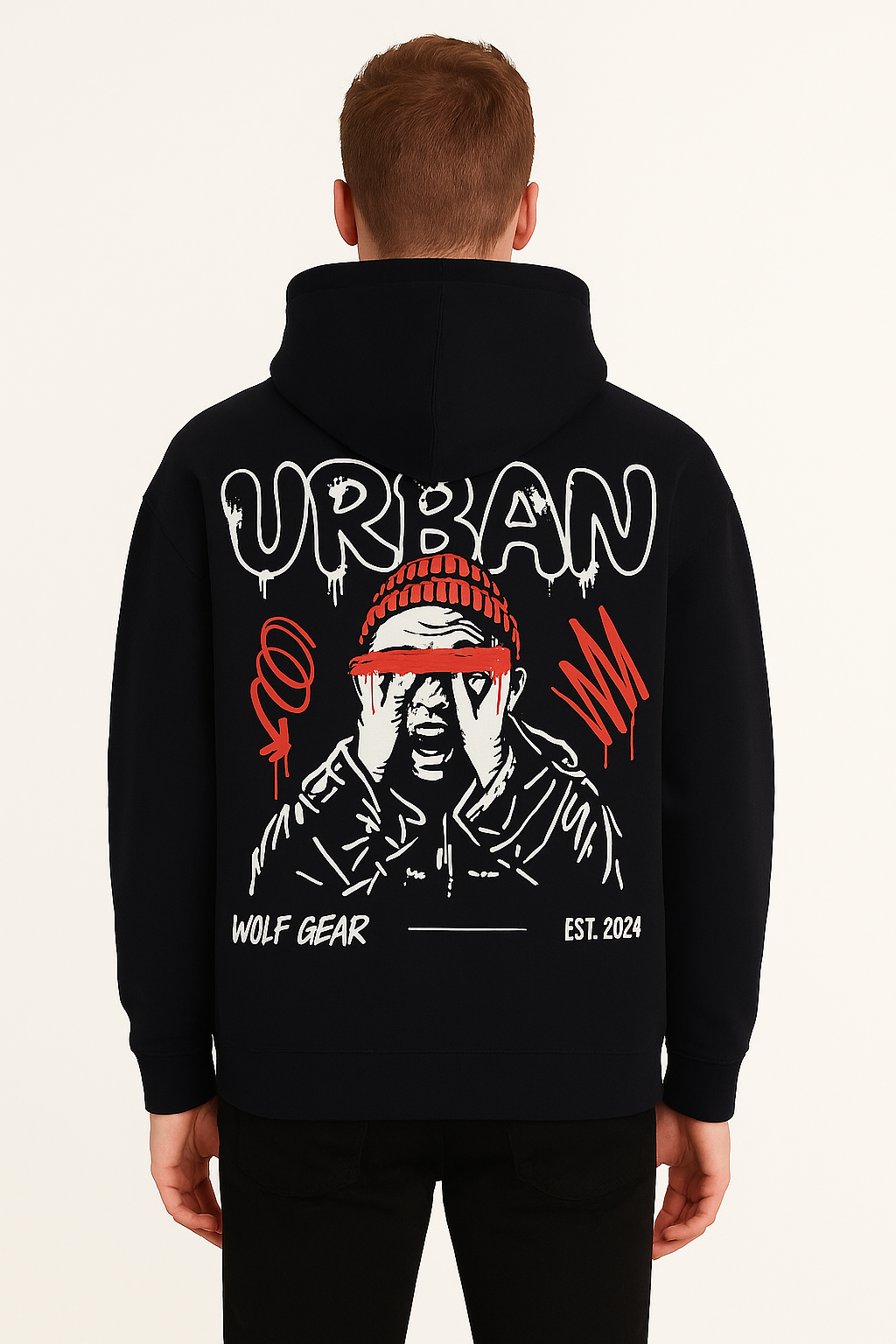 URBAN MEN'S OVERSIZE HOODIE