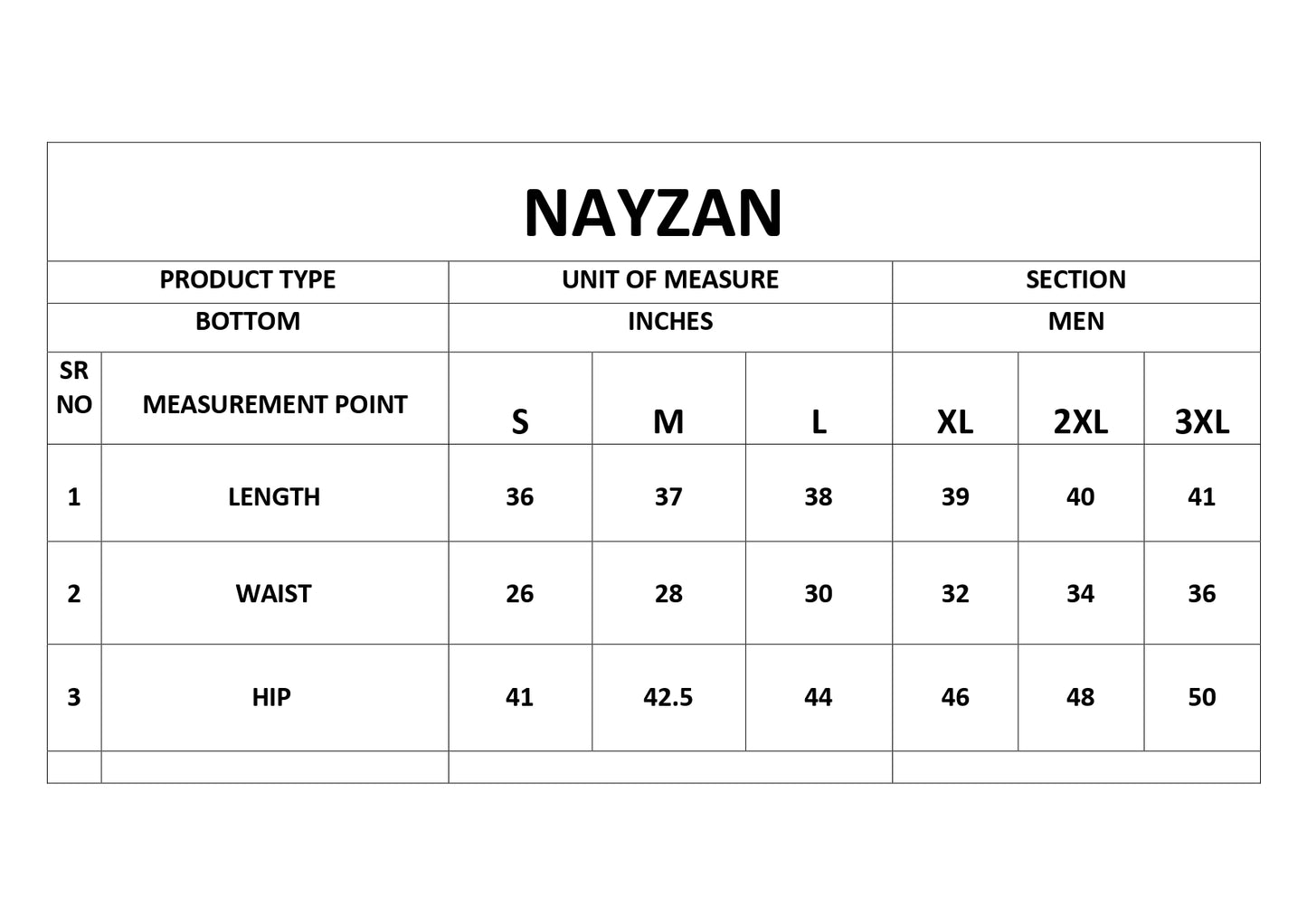 NAYZAN MEN'S TROUSER