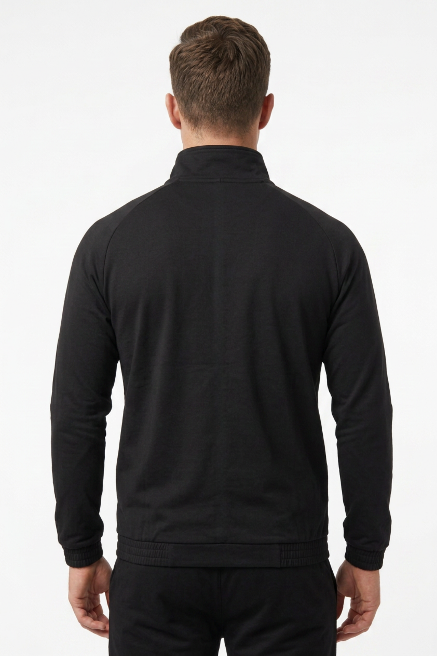  Wolf Gears men's black training jacket back view