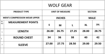 MEN'S COMPRESSION WEAR UPPER